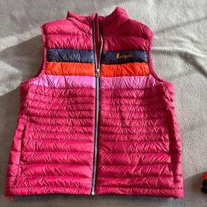 Cotopaxi Women’s' Medium Puffer Vest - Pink, Orange, and Blue